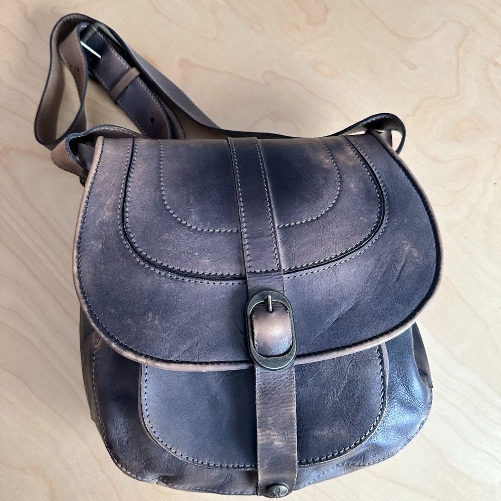 Patricia Nash Barcellona Saddle Bag Gray